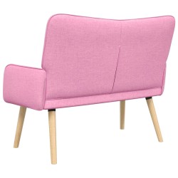 Sofa 2 places Rose 115 x 61 x 87 cm Tissu 581928581928