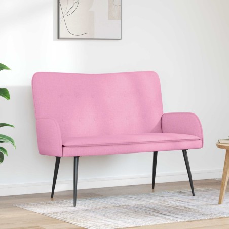 Sofa 2 places Rose 115 x 61 x 87 cm Tissu 581930581930