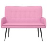 Sofa 2 places Rose 115 x 61 x 87 cm Tissu 581930581930