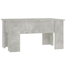 Table basse gris béton 79x49x41 cm bois d'ingénierie 581937581937