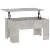 Table basse gris béton 79x49x41 cm bois d'ingénierie 581937581937