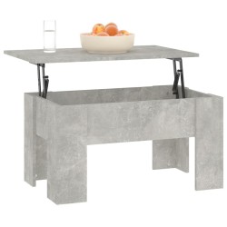 Table basse gris béton 79x49x41 cm bois d'ingénierie 581937581937