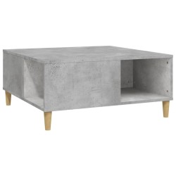 Table basse gris béton 80x80x36,5 cm bois d'ingénierie 581938581938