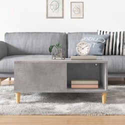 Table basse gris béton 80x80x36,5 cm bois d'ingénierie 581938581938