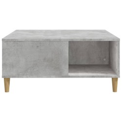 Table basse gris béton 80x80x36,5 cm bois d'ingénierie 581938581938