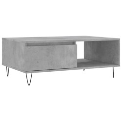 Table basse gris béton 90x60x35 cm bois d'ingénierie 581939581939
