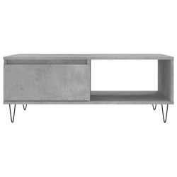 Table basse gris béton 90x60x35 cm bois d'ingénierie 581939581939