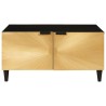 Table basse Noir et or 80 x 50 x 40 cm Bois d'ingénierie 581940581940