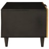 Table basse Noir et or 80 x 50 x 40 cm Bois d'ingénierie 581940581940