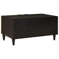 Table basse Noir et or 80 x 50 x 40 cm Bois d'ingénierie 581940581940