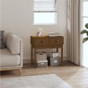 Table console Marron miel 76,5x40x75 cm Bois massif de pin 581945581945