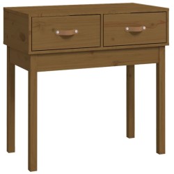 Table console Marron miel 76,5x40x75 cm Bois massif de pin 581945581945