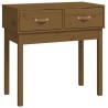 Table console Marron miel 76,5x40x75 cm Bois massif de pin 581945581945