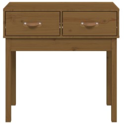 Table console Marron miel 76,5x40x75 cm Bois massif de pin 581945581945