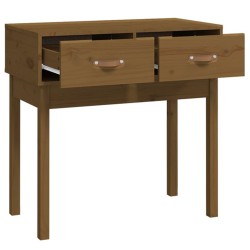 Table console Marron miel 76,5x40x75 cm Bois massif de pin 581945581945