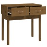 Table console Marron miel 76,5x40x75 cm Bois massif de pin 581945581945