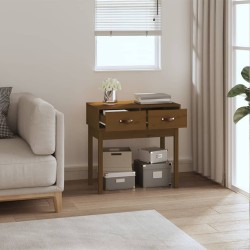 Table console Marron miel 76,5x40x75 cm Bois massif de pin 581945581945