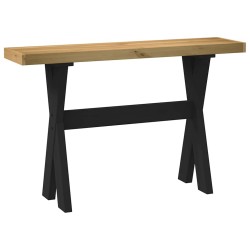 Table console NOAIN pieds en forme de X 120x30x75 cm massif pin 581946581946