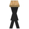 Table console NOAIN pieds en forme de X 120x30x75 cm massif pin 581946581946