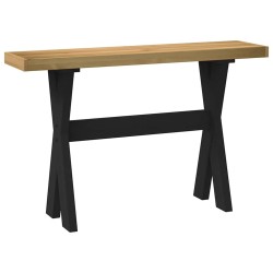 Table console NOAIN pieds en forme de X 120x30x75 cm massif pin 581946581946