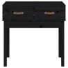 Table console Noir 76,5x40x75 cm Bois massif de pin 581947581947
