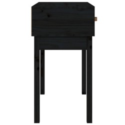 Table console Noir 76,5x40x75 cm Bois massif de pin 581947581947