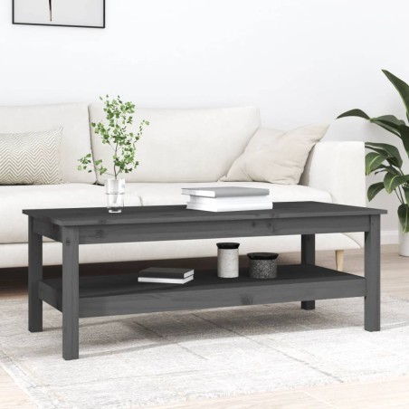 Table basse Gris 110x50x40 cm Bois massif de pin 581949581949
