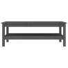 Table basse Gris 110x50x40 cm Bois massif de pin 581949581949