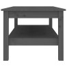 Table basse Gris 110x50x40 cm Bois massif de pin 581949581949