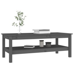 Table basse Gris 110x50x40 cm Bois massif de pin 581949581949