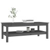 Table basse Gris 110x50x40 cm Bois massif de pin 581949581949