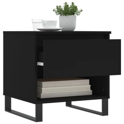 Table basse noir 50x46x50 cm bois d’ingénierie 581951581951