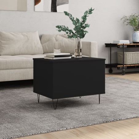 Table basse Noir 60x44,5x45 cm Bois d'ingénierie 581952581952
