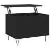 Table basse Noir 60x44,5x45 cm Bois d'ingénierie 581952581952