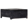 Table basse Noir 65x65x30 cm Bois de manguier massif 581953581953