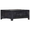 Table basse Noir 65x65x30 cm Bois de manguier massif 581953581953