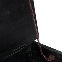 Table basse Noir 65x65x30 cm Bois de manguier massif 581953581953