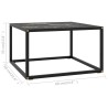 Table basse Noir avec verre marbre noir 60x60x35 cm 581956581956