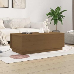 Table basse Marron miel 100x50x35 cm Bois massif de pin 581957581957