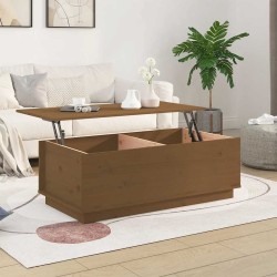 Table basse Marron miel 100x50x35 cm Bois massif de pin 581957581957