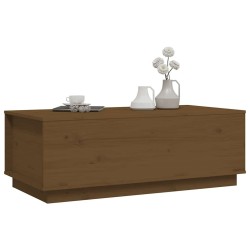 Table basse Marron miel 100x50x35 cm Bois massif de pin 581957581957