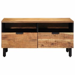 Table basse Marron 80 x 54 x 40 cm Bois d'Acacia Massif 581958581958