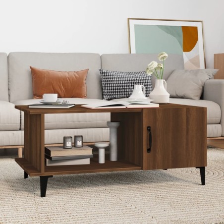 Table basse Chêne marron 90x50x40 cm Bois d'ingénierie 581961581961