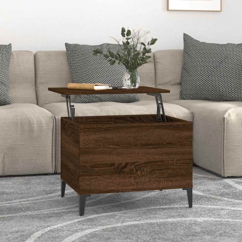 Table basse Chêne marron 60x44,5x45 cm Bois d'ingénierie 581962581962