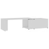 Table basse Blanc 150x50x35 cm Bois d'ingénierie 581963581963