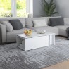 Table basse Blanc 150x50x35 cm Bois d'ingénierie 581963581963