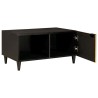 Table basse Noir et or 80 x 50 x 40 cm Bois d'ingénierie 581964581964