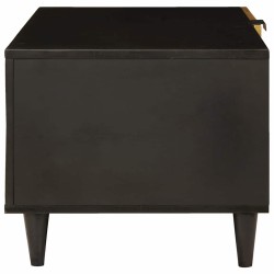 Table basse Noir et or 80 x 50 x 40 cm Bois d'ingénierie 581964581964
