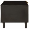 Table basse Noir et or 80 x 50 x 40 cm Bois d'ingénierie 581964581964