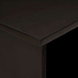 Table basse Noir et or 80 x 50 x 40 cm Bois d'ingénierie 581964581964